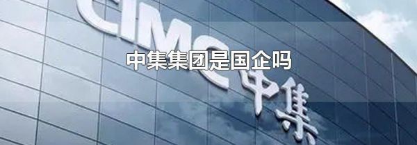 中集集团是国企吗