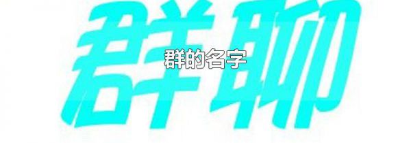 群的名字