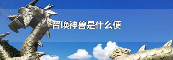 召唤神兽是什么梗