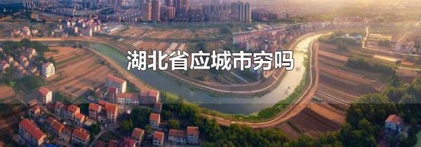 湖北省应城市穷吗
