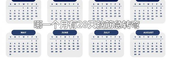 哪一个月有28天脑筋急转弯