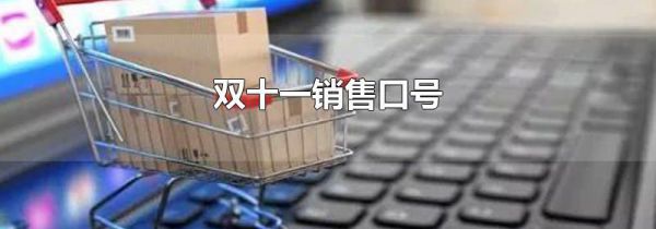 双十一销售口号