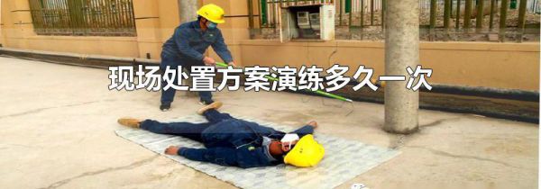 现场处置方案演练多久一次