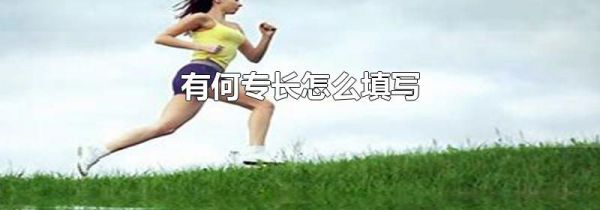有何专长怎么填写