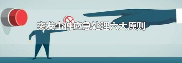 突发事件应急处理六大原则
