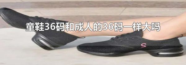童鞋36码和成人的36码一样大吗