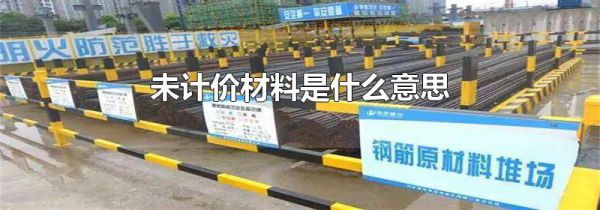 未计价材料是什么意思