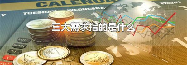 三大需求指的是什么