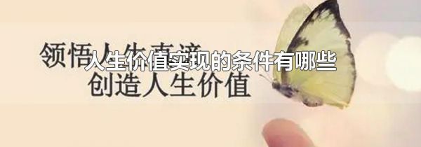 人生价值实现的条件有哪些