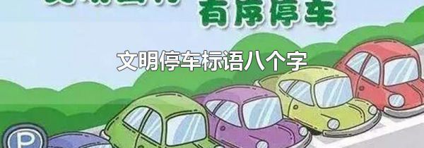 文明停车标语八个字