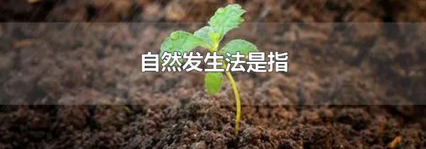 自然发生法是指