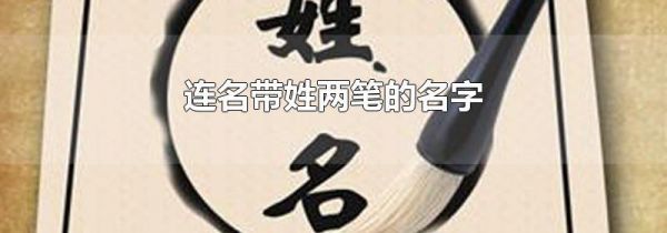 连名带姓两笔的名字