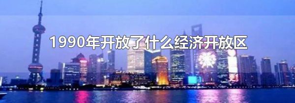 1990年开放了什么经济开放区