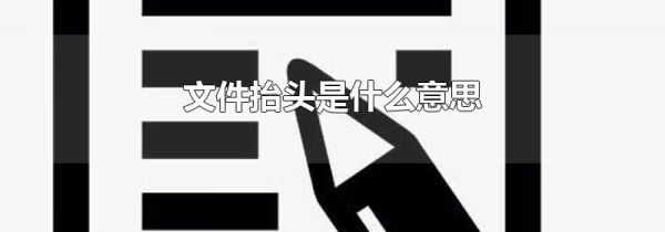 文件抬头是什么意思
