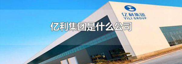 亿利集团是什么公司
