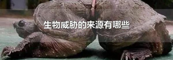 生物威胁的来源有哪些