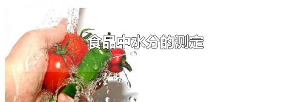 食品中水分的测定