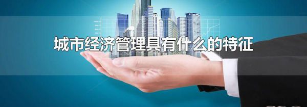 城市经济管理具有什么的特征