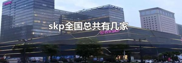 skp全国总共有几家
