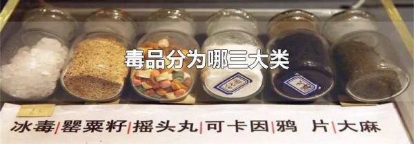 毒品分为哪三大类