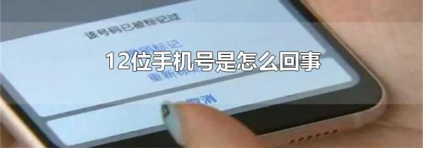 12位手机号是怎么回事
