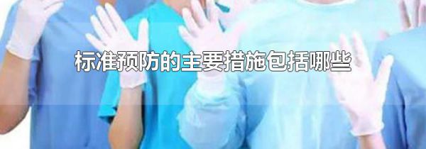 标准预防的主要措施包括哪些