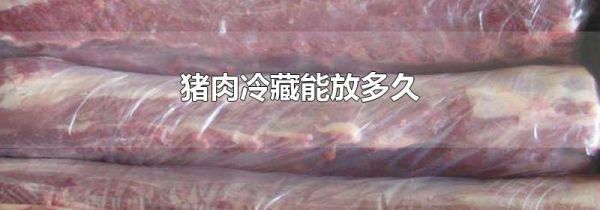 猪肉冷藏能放多久