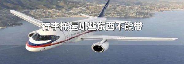 行李托运哪些东西不能带