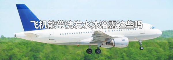 飞机能带洗发水沐浴露这些吗