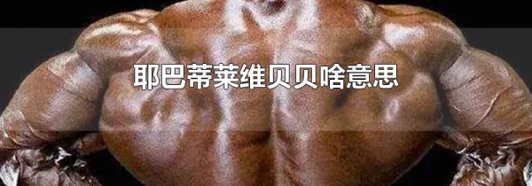 耶巴蒂莱维贝贝啥意思