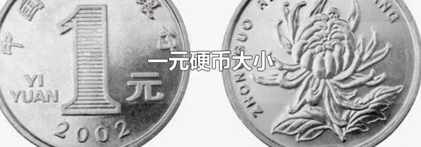 一元硬币大小