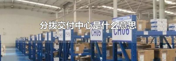 分拨交付中心是什么意思