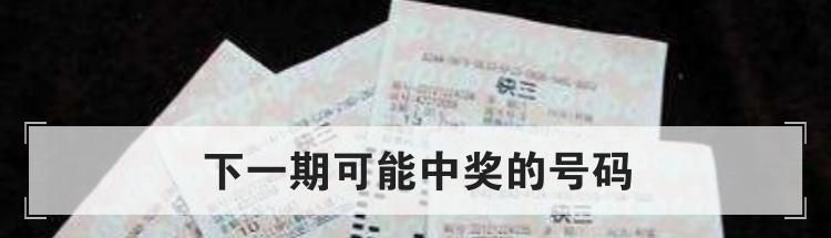 下一期可能中奖的号码