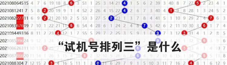 “试机号排列三”是什么
