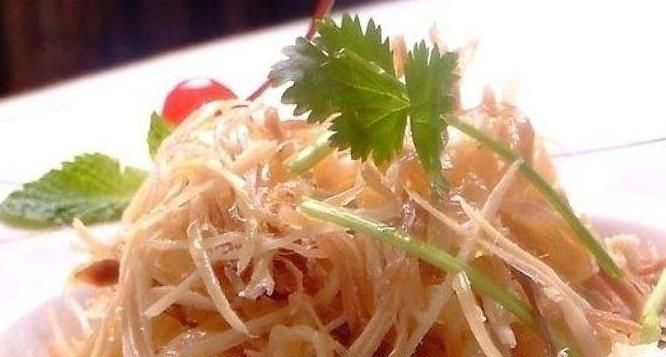 鸡丝海蜇为什么这么好吃？原来刀工技术要恰到好处