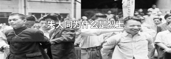 朱大同为什么是烈士