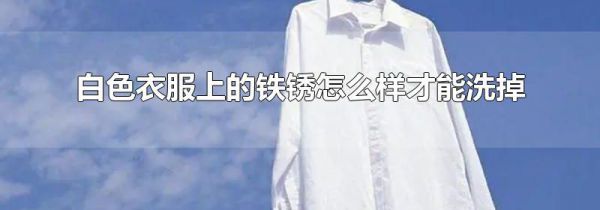 白色衣服上的铁锈怎么样才能洗掉
