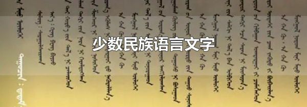 少数民族语言文字
