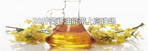 20斤菜籽油能带上高铁吗