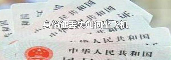 身份证丢失如何坐飞机