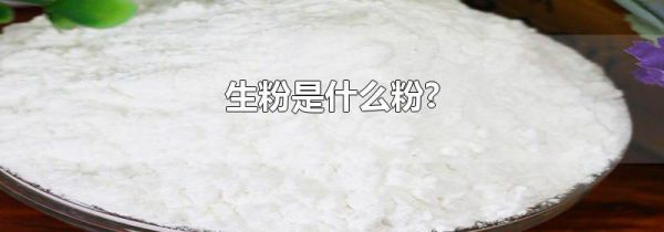 生粉是什么粉?