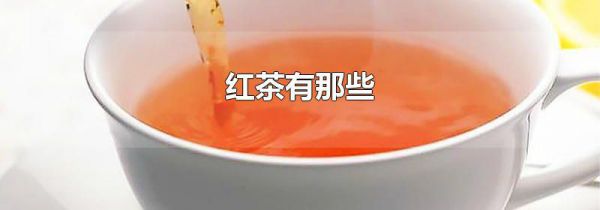 红茶有那些