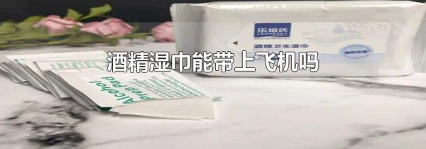 酒精湿巾能带上飞机吗