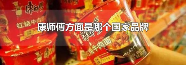 康师傅方面是哪个国家品牌