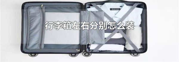 行李箱左右分别怎么装