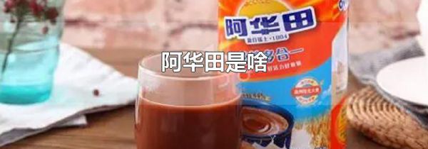 阿华田是啥