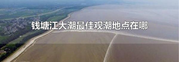 钱塘江大潮最佳观潮地点在哪