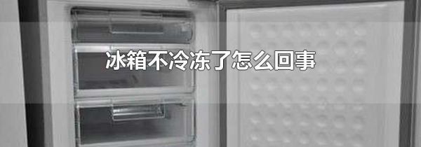 冰箱不冷冻了怎么回事
