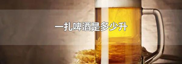 一扎啤酒是多少升