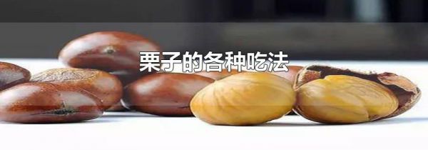 栗子的各种吃法